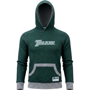 Nuyu Tulane Green Wave Hoodie Sweatshirt Small Green Marl Collegiate Skater NWT